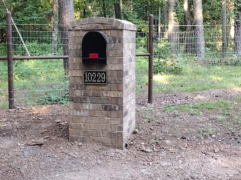 Brick mailbox